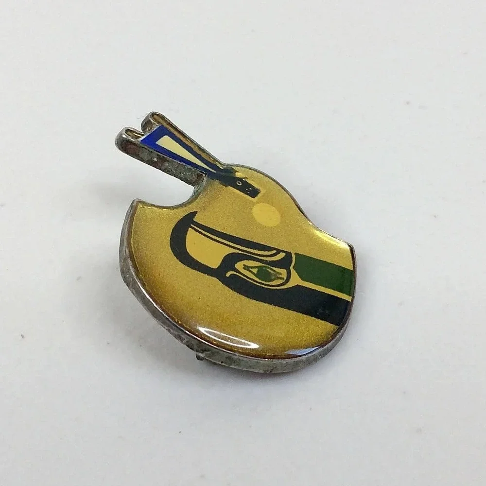 Vintage 1970s NFL Seattle Seahawks Lapel Pin Helmet Bird Logo